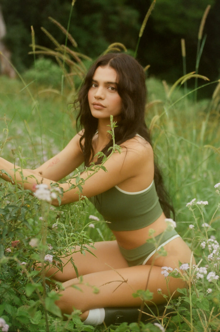 Cheeky G String – Moss Green | Nat'v Basics