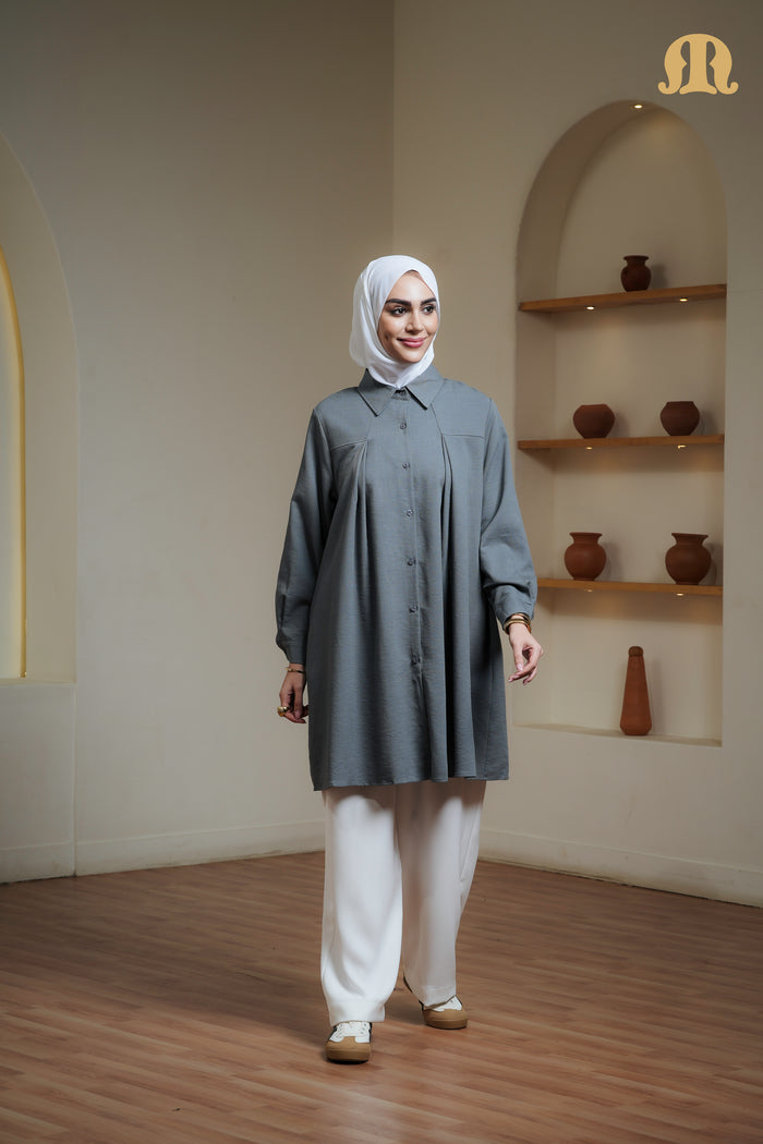 CLEO TUNIC GREY CHT02
