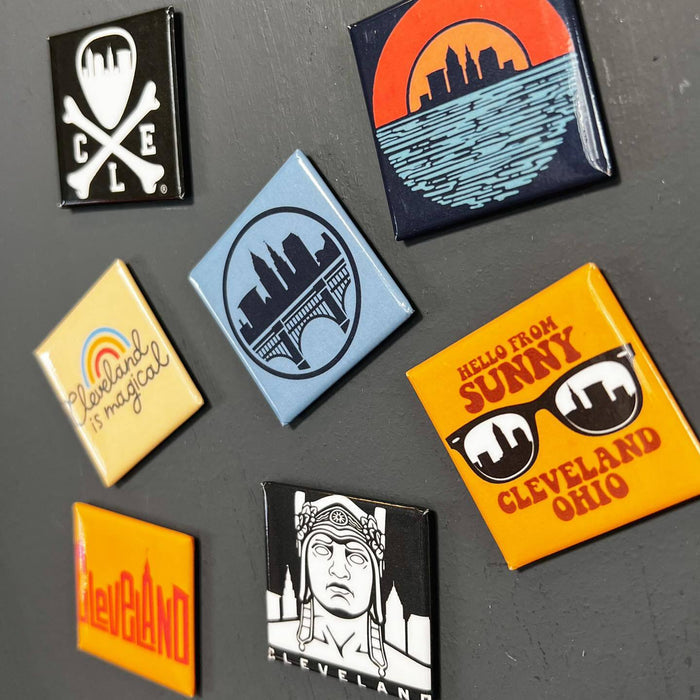Cleveland Script Fridge Magnet