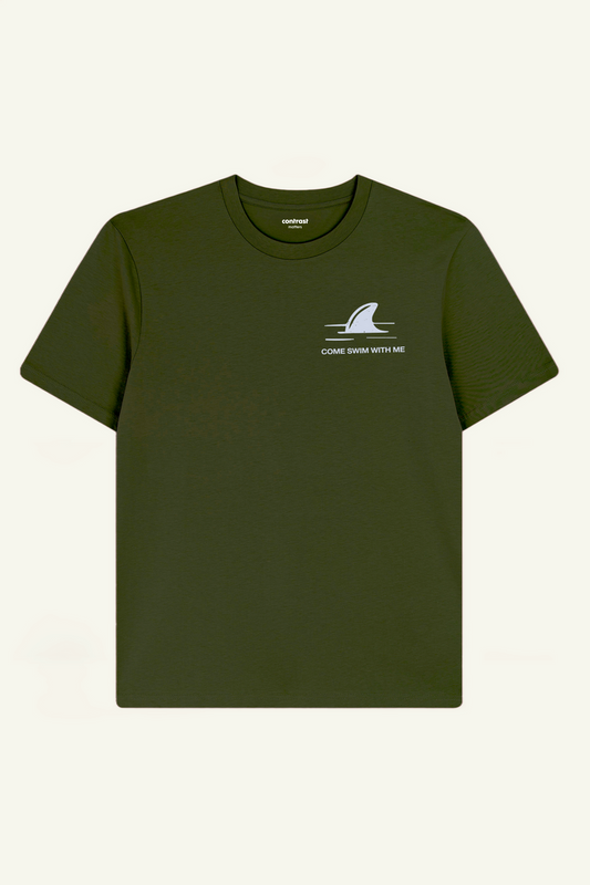 Come Swim Graphic T-Shirt – Khaki