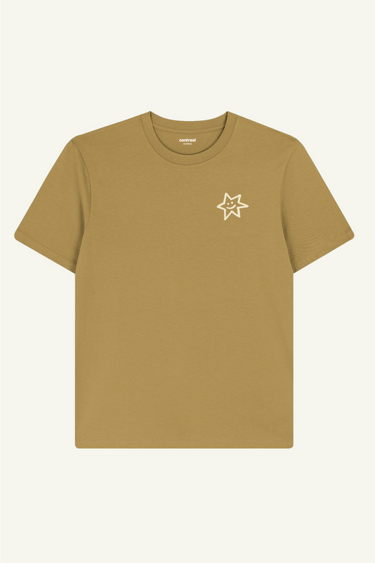 Contrast Star Graphic T-Shirt – Olive