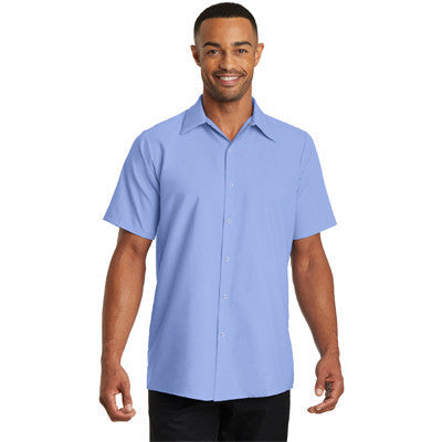 Cornerstone Mens Pocketless Short Sleeve Snap Shirt - EZ Corporate Clothing
 - 2
