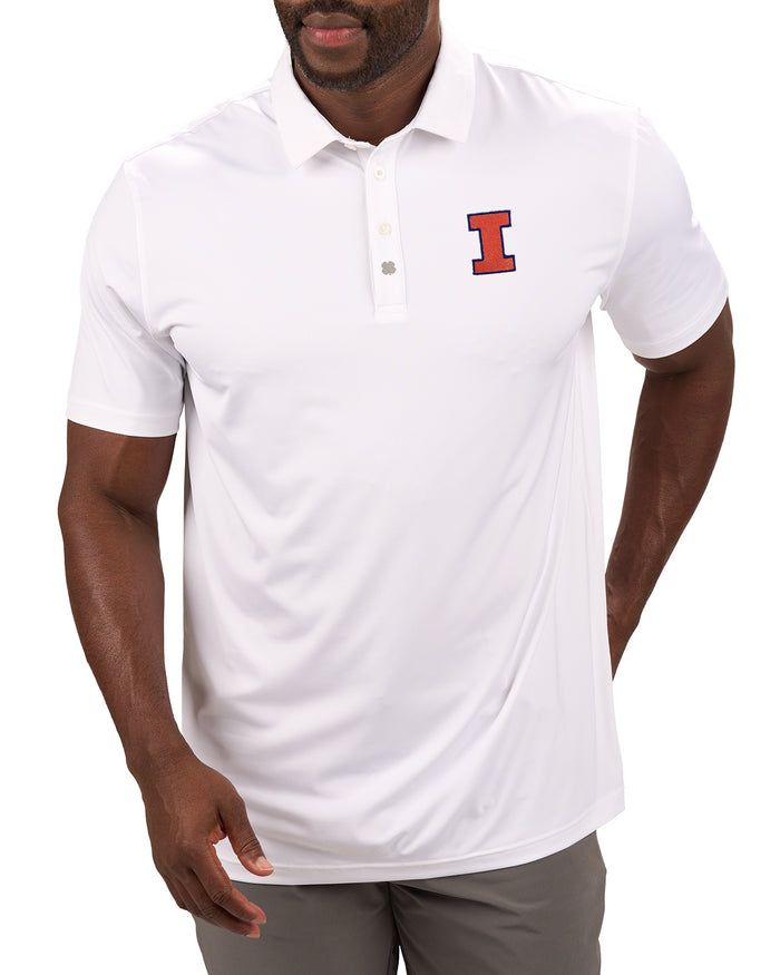 Crockett Polo - University of Illinois White Polo
