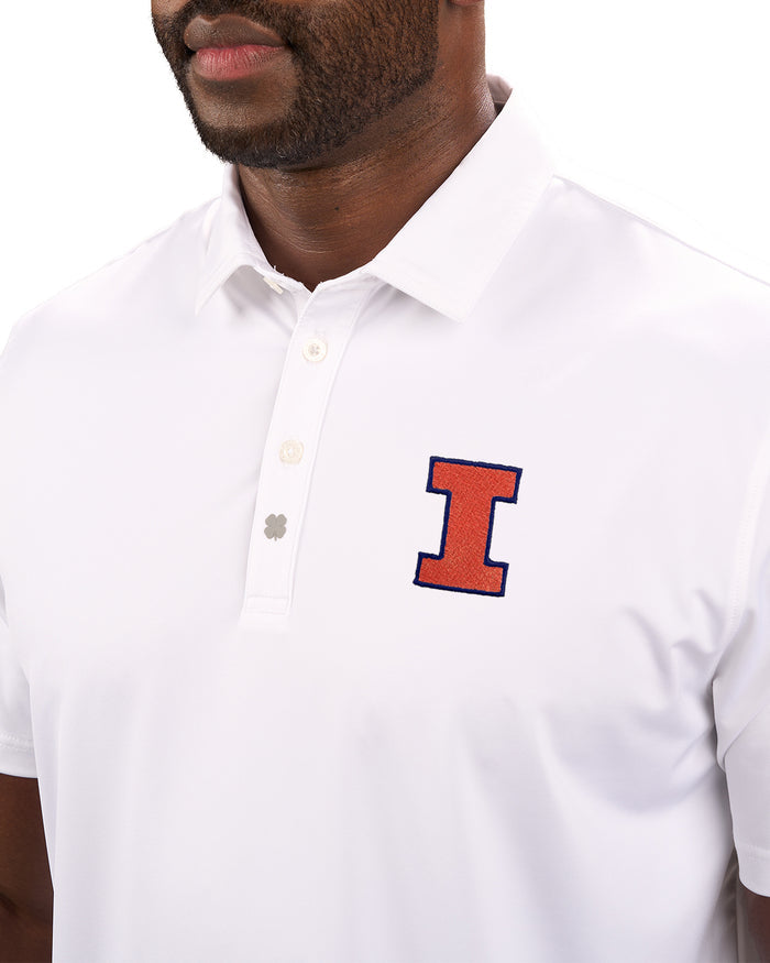 Crockett Polo - University of Illinois White Polo