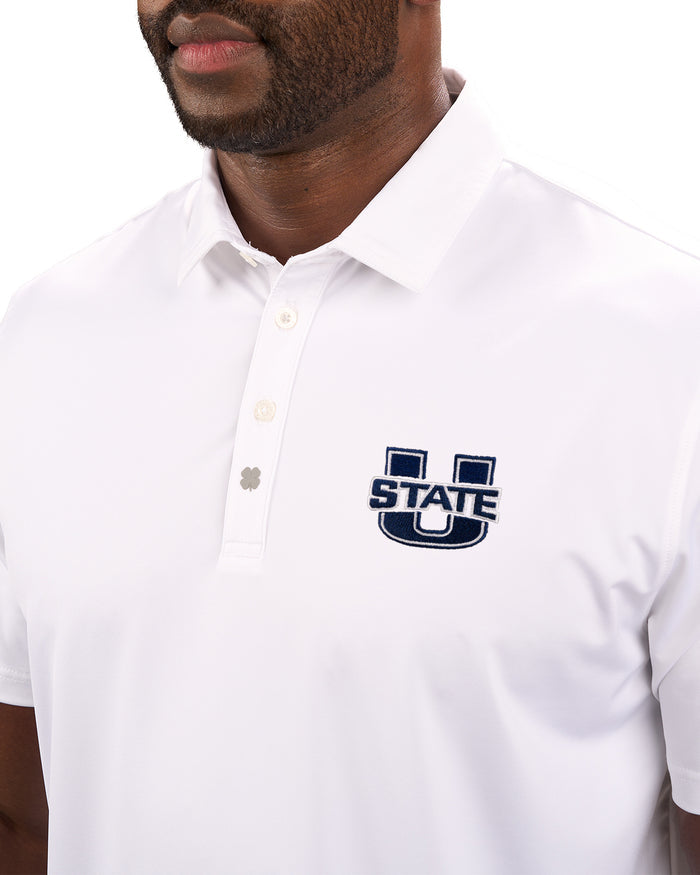 Crockett Polo - Utah State University White Polo