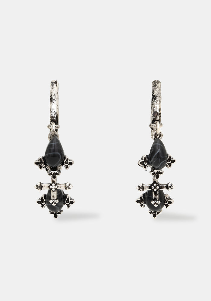 Crucentia Charm Hoops