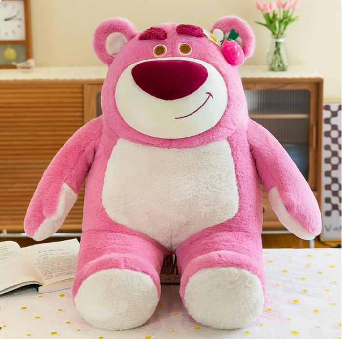Cute Soft Fluffy Plush Bear for Kids Fans Birthday Gift Home Bedroom Decor