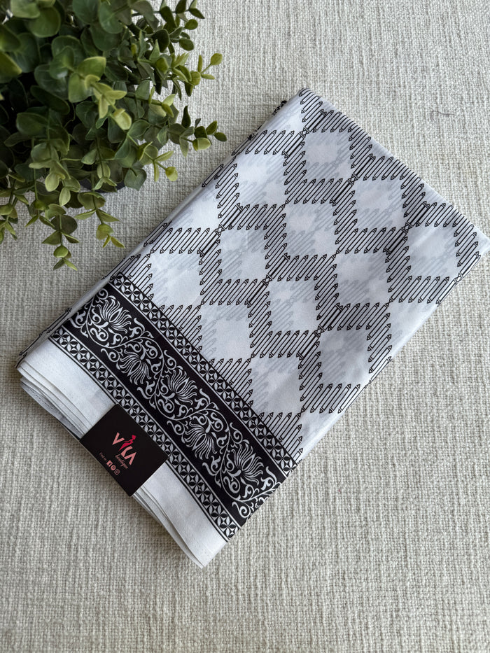Dailywear printed crepe saree