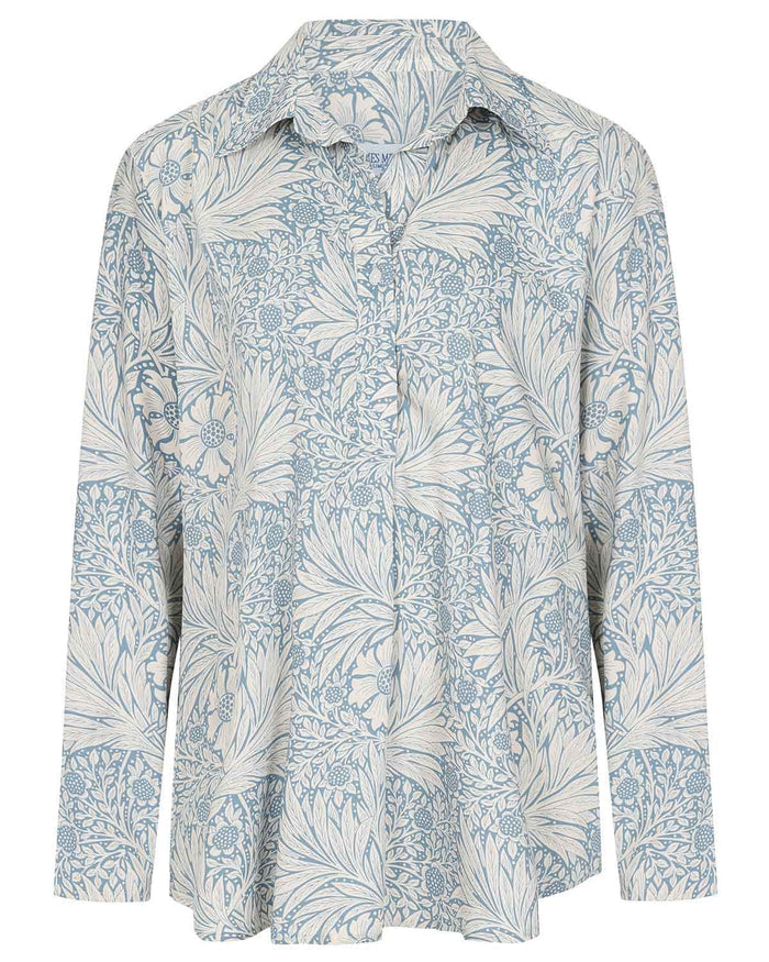 Dakota Viscose Long Sleeve Floral Tunic Blouse - Image 2 - The Classic Boutique