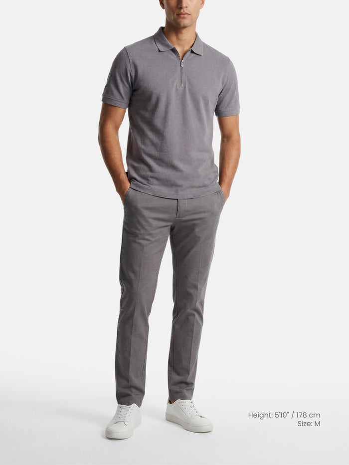 De Fintor Lichtgrijs Poloshirt