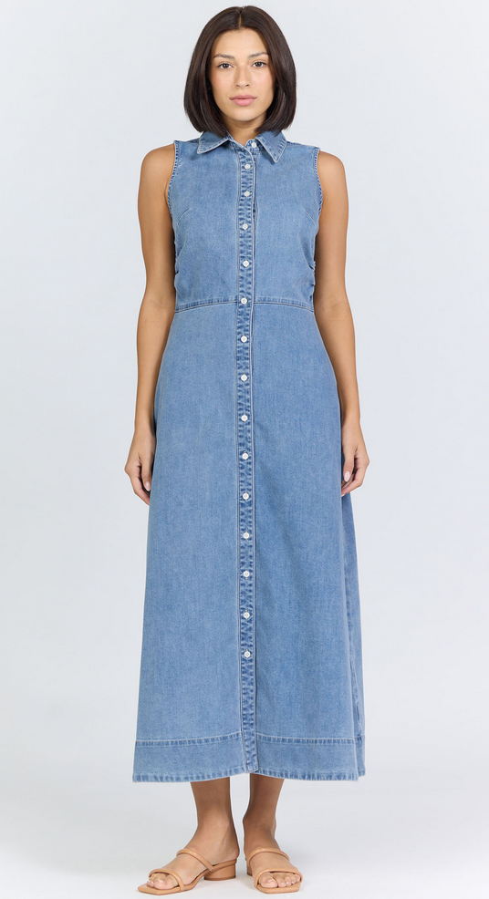 Dear John Luella Denim Midi Dress