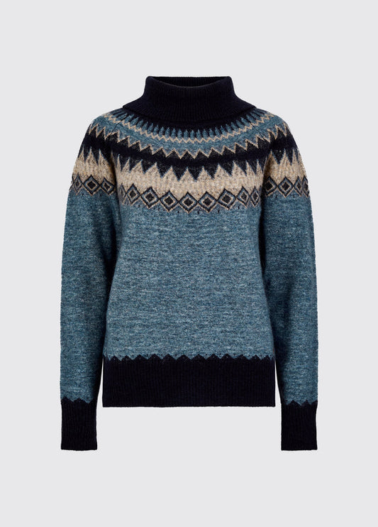 Devlin Women's Fair Isle pattern sweater - Navy Multi