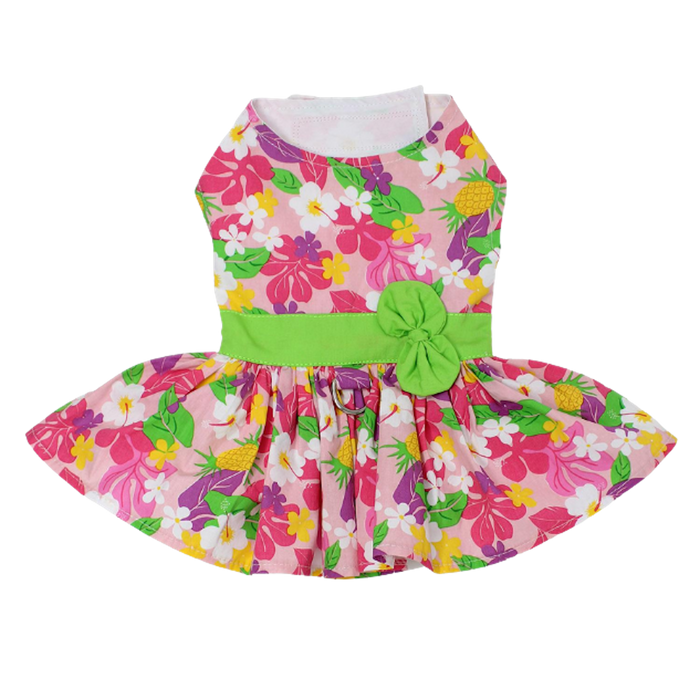 PINK-HAWAIIAN-FLORAL-HIBISCUS-DOG-PARTY-DRESS-BOULDERBARKS