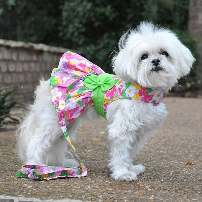 PINK-HAWAIIAN-FLORAL-HIBISCUS-DOG-PARTY-DRESS-BOULDERBARKS