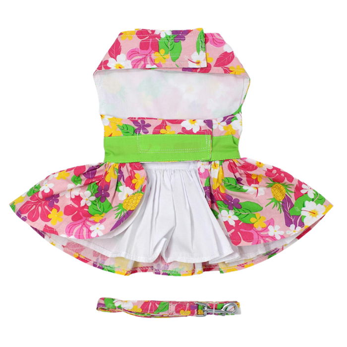 PINK-HAWAIIAN-FLORAL-HIBISCUS-DOG-PARTY-DRESS-BOULDERBARKS
