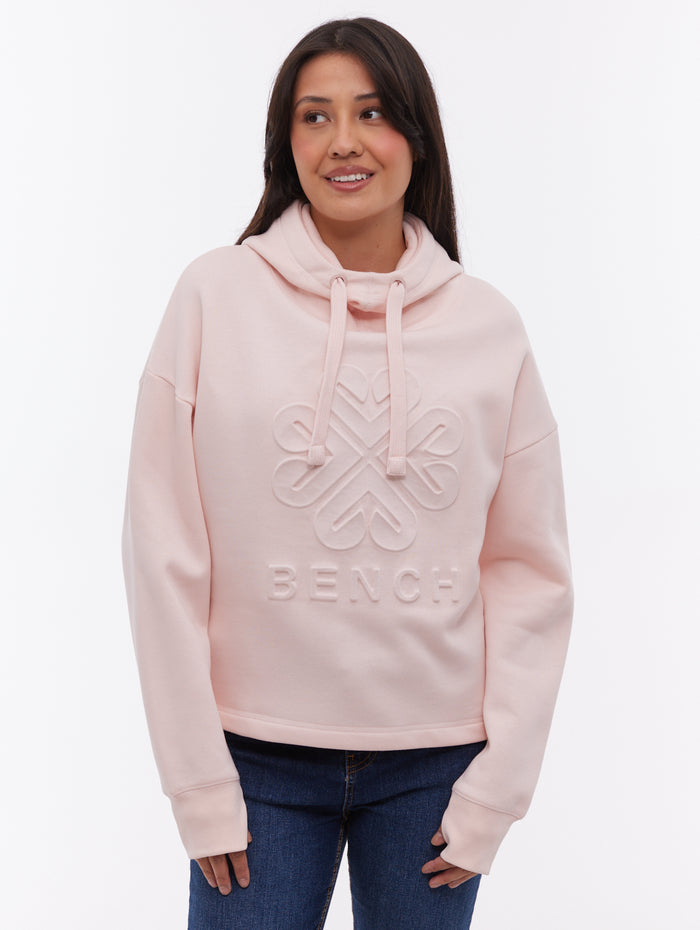 Elaina Pink PK211 Hoodies Oversized Debossed Shot 1