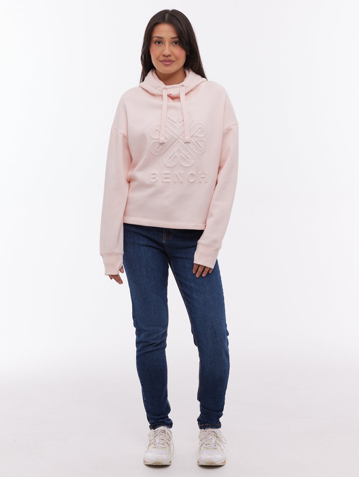 Elaina Pink PK211 Hoodies Oversized Debossed Shot 2