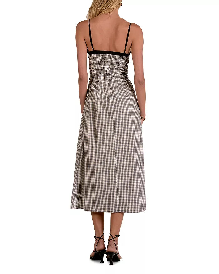 Elan Dress Maxi Spag Straps Colorblock