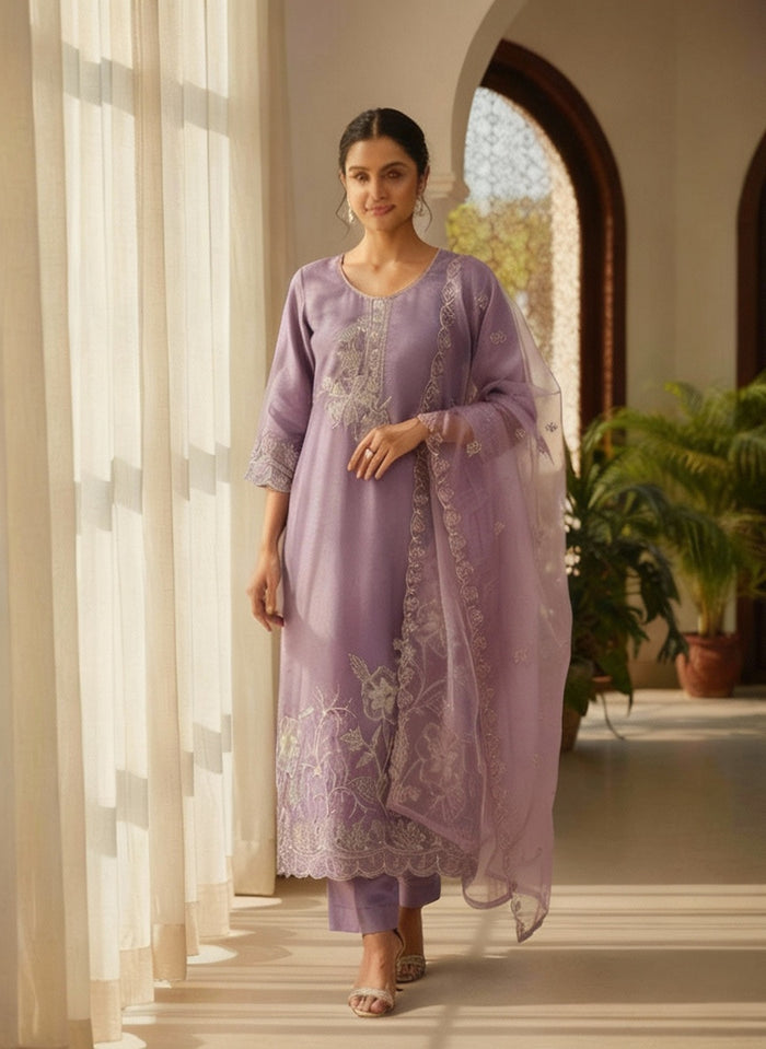 Elegant Embroidered Salwar Suit with Dupatta