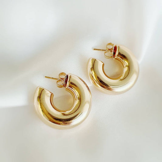 Ellie Chunky Tube Hoops