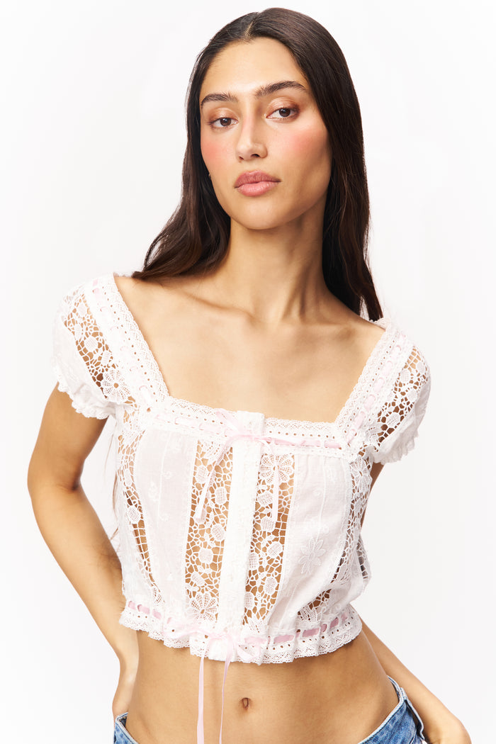 Emery Blouse in White