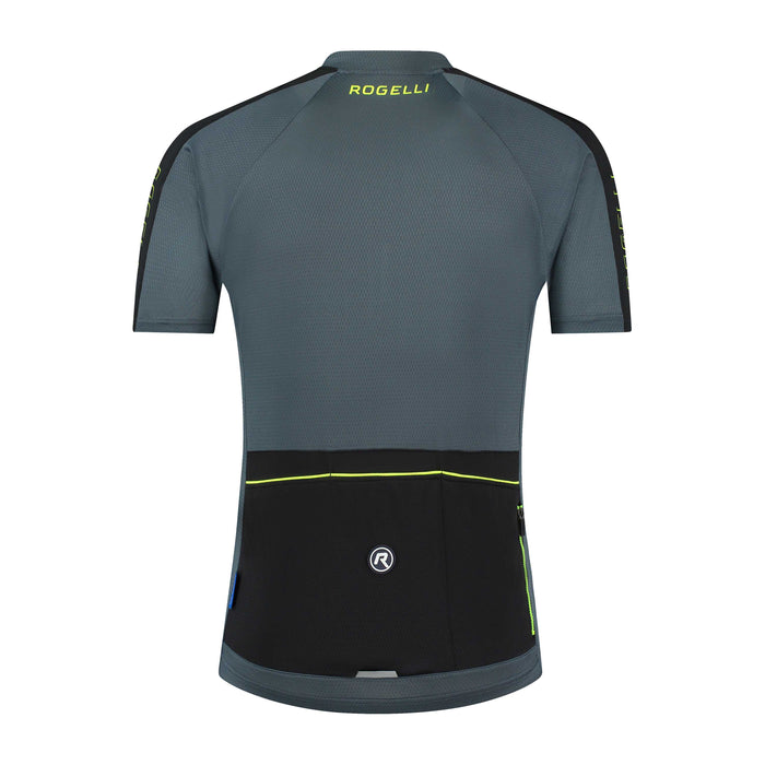 Rogelli Explore fietsshirt heren grijs korte mouw achterkant.