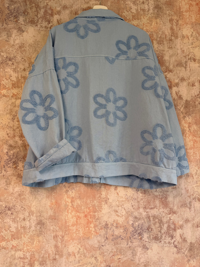 Fia Floral Cotton Denim Jacket