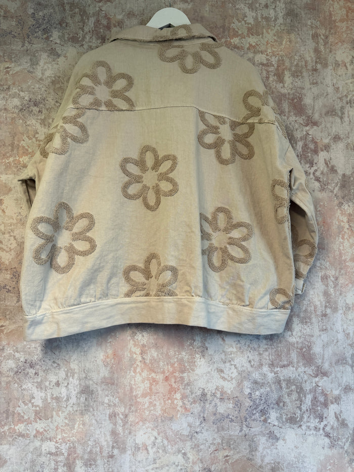 Fia Floral Cotton Denim Jacket