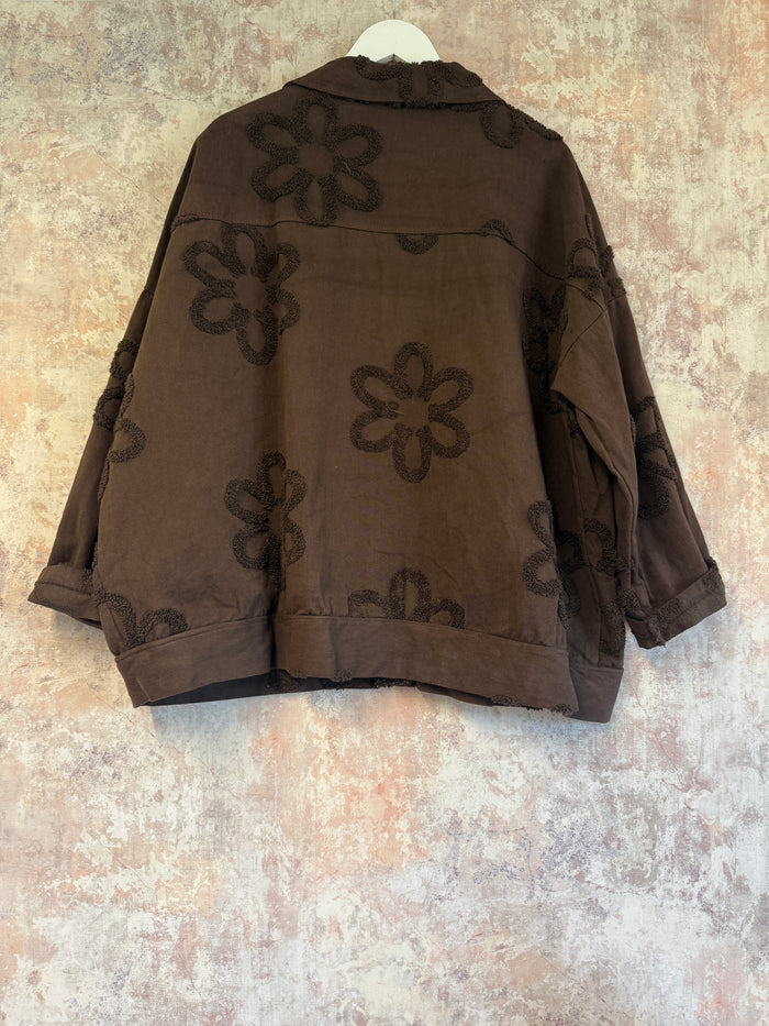 Fia Floral Cotton Denim Jacket