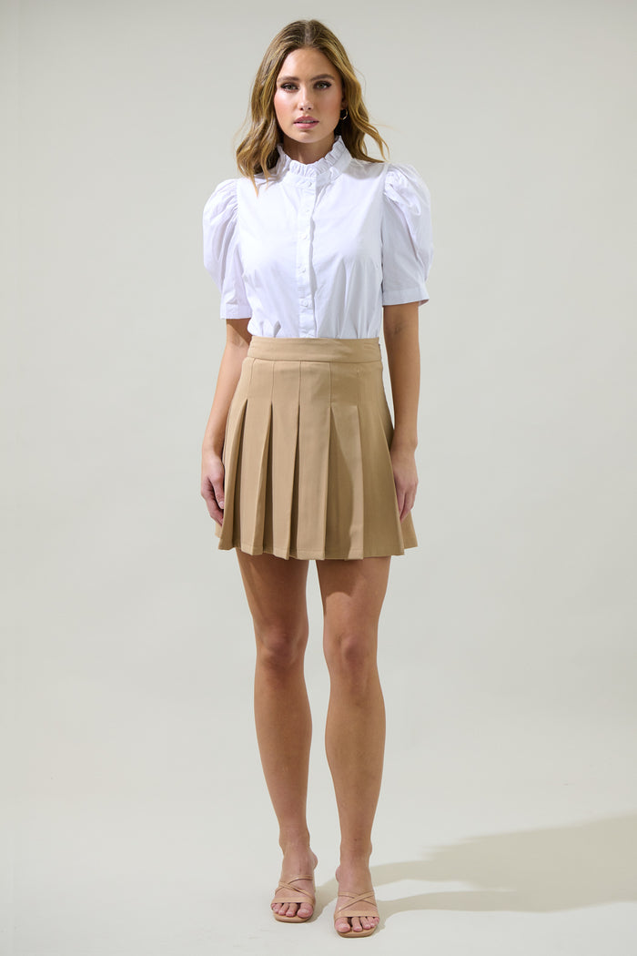 Finley Ruffle Button Down Top