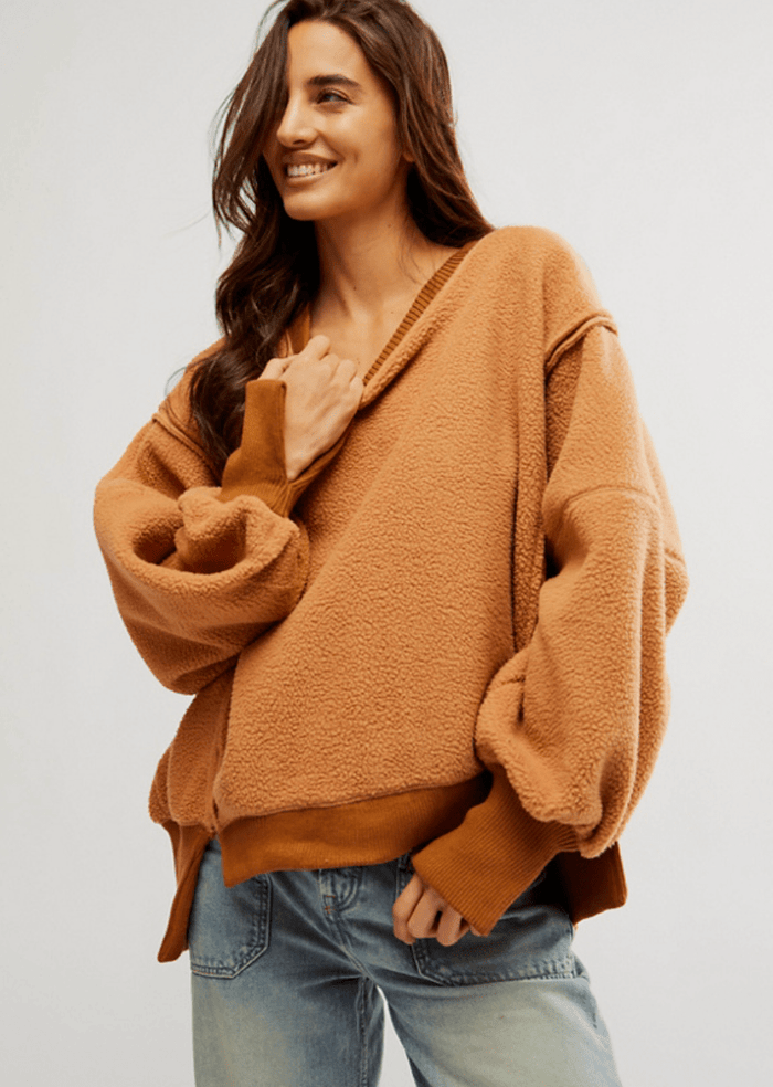 Free People Sandstorm Cozy Camden Pullover