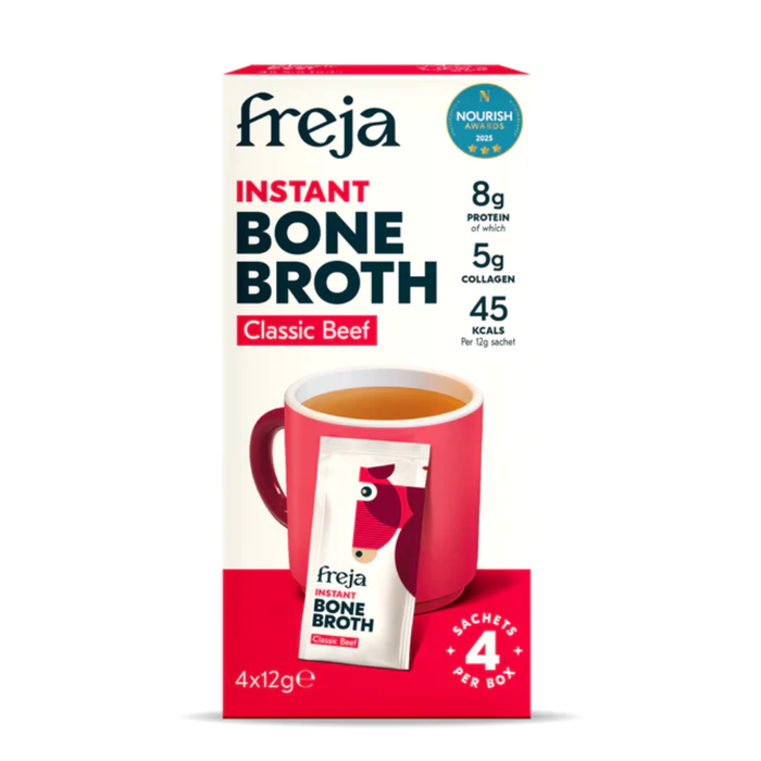Freja Instant Bone Broth Classic Beef 4 sachets x 12g
