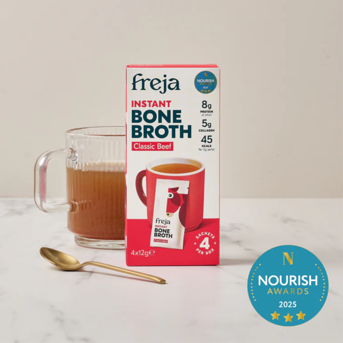 Freja Instant Bone Broth Classic Beef 4 sachets x 12g