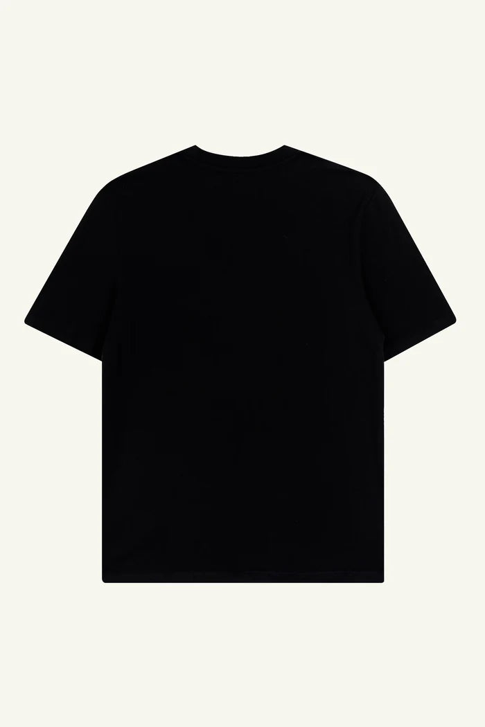 Black organic cotton t-shirts by Contrast, Ghost Stories graphic t-shirt for night owls and book lovers.
