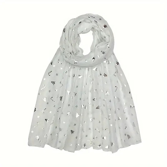 Giftcraft Sparkle Lightweight Christmas Scarf