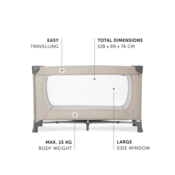 Hauck Dream N Play Travel Cot - Beige - ebebek - Black Friday