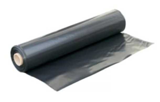 Heavy Duty Black Polythene Sheet - Damp Proof Membrane 125mu