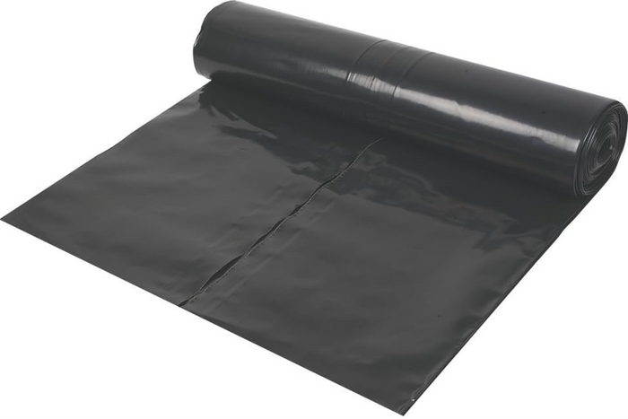 Heavy Duty Black Polythene Sheet - Damp Proof Membrane 125mu