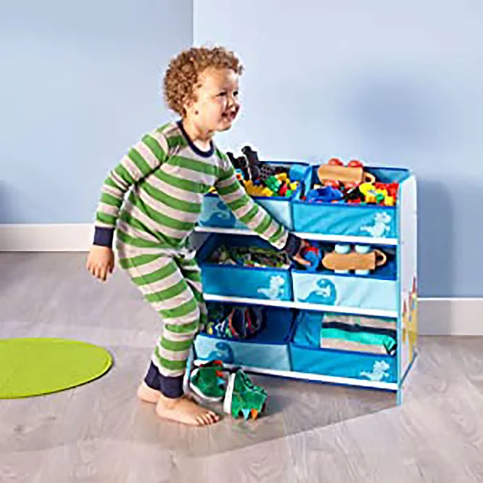 Hello Home Kids Bedroom Toy Storage Unit with 6 Fabric Storage Boxes - Dinosaur - ebebek - Black Friday
