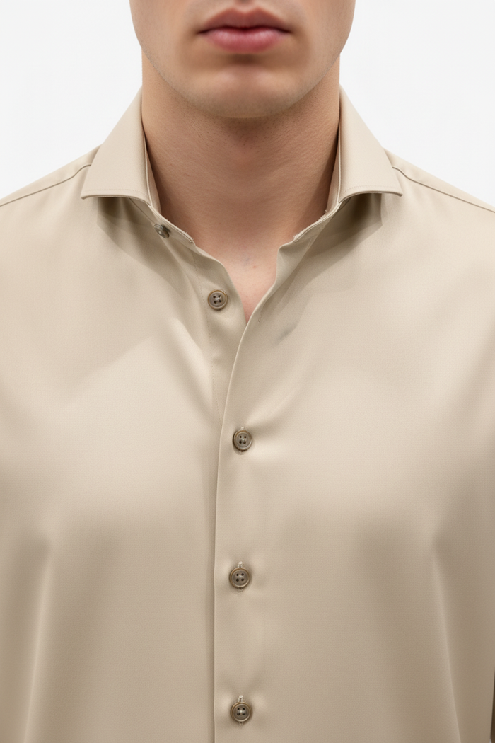 Torven Beige – Collar Detail