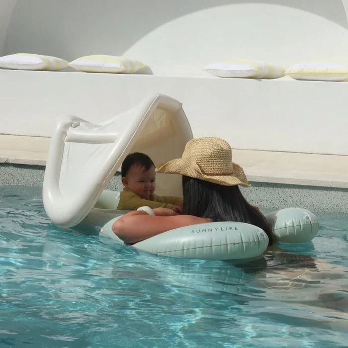 SUNNYLIFE Inflatable Baby Float with Safety Seat and Sunshade - Sammy the Seagull in Kuwait - Waha Lifestyle