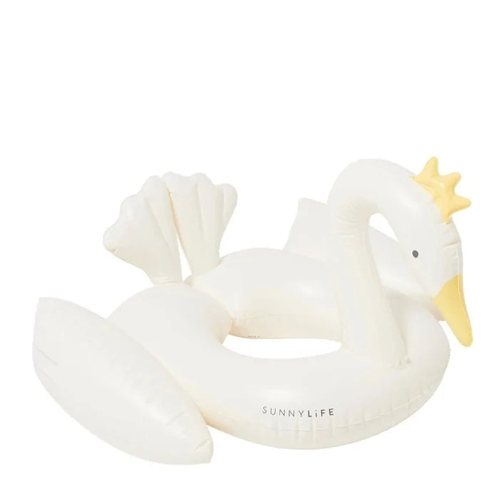 Inflatable Kids Pool Ring Float for Swimming and Water Play - Princess Swan