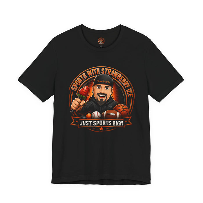 Just Sports Baby Tee — Strawberry Ice Fan Tee