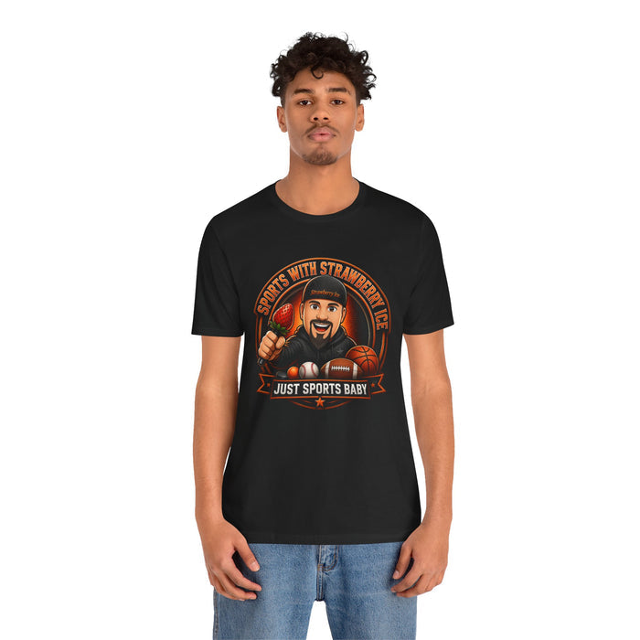 Just Sports Baby Tee — Strawberry Ice Fan Tee