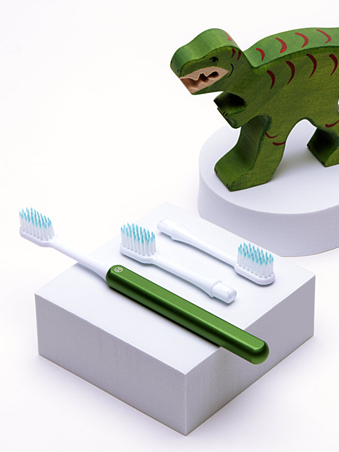 Kids Lime Toothbrush + 2 brush heads