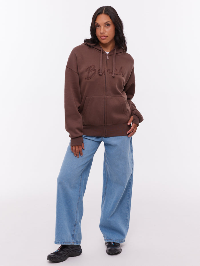 Kingra Brown BR016 Zips Oversized Embroidery Shot 2