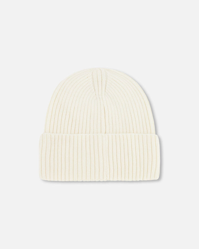 Knit Hat Off White-3