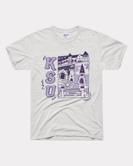 KSU Campus Landmarks Ash T-Shirt