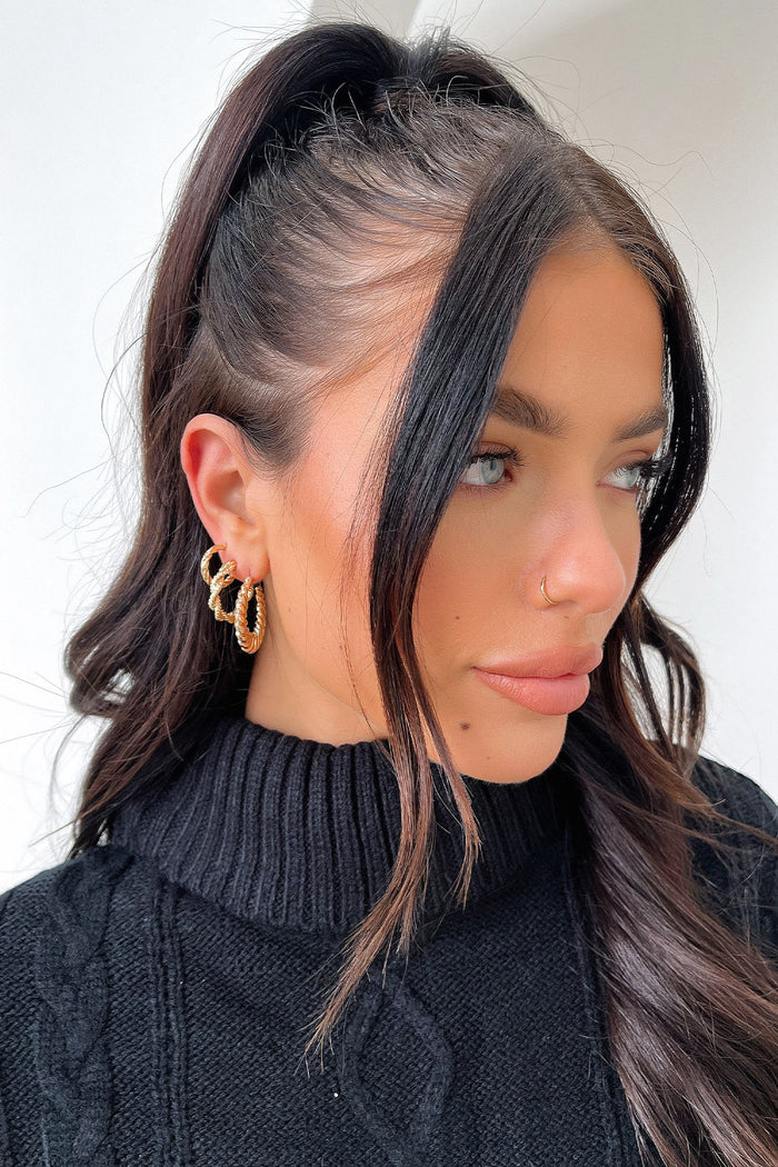 Kya Earrings 3 Pack - Gold