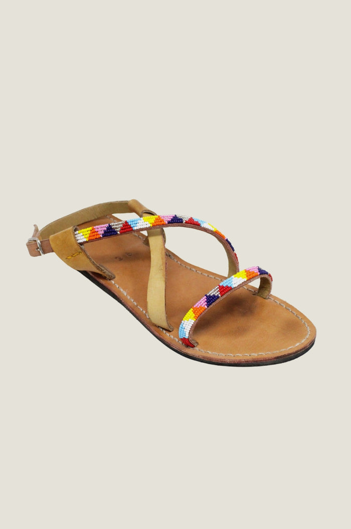 Lara Leather Sandals | Multi - Aspiga